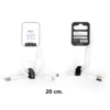 Cable de Datos ROCA VIT USB a Lightning 20cm 2.4A Blanco