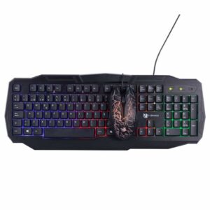 Combo Gamer XZZ CO-01 | Teclado y mouse RGB USB, diseño ergonómico y retroiluminado