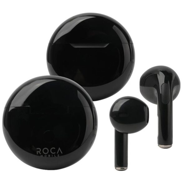 Auriculares Bluetooth TWS Roca R6P Negro – Diseño Compacto y Sonido Nítido