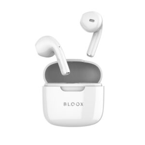 Auriculares Bluetooth TWS Bloox TWS01 Blanco – Sonido Inalámbrico y Diseño Elegante