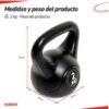 Pesa Rusa Recubierta en PVC 2 kg Randers | Fitness en Casa
