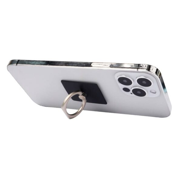 Anillo 360° para Celular Roca Negro – Agarre y Soporte Giratorio