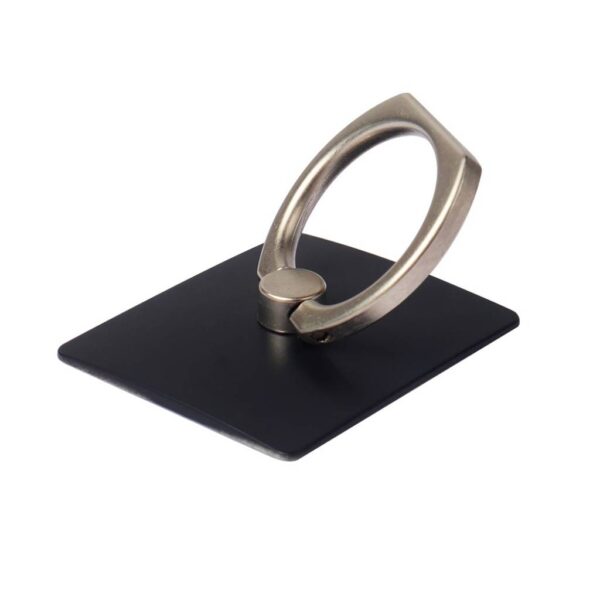 Anillo 360° para Celular Roca Negro – Agarre y Soporte Giratorio