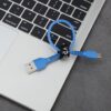 Cable de datos Roca Vit USB-A a Micro‑USB 20 cm – 2,4 A azul